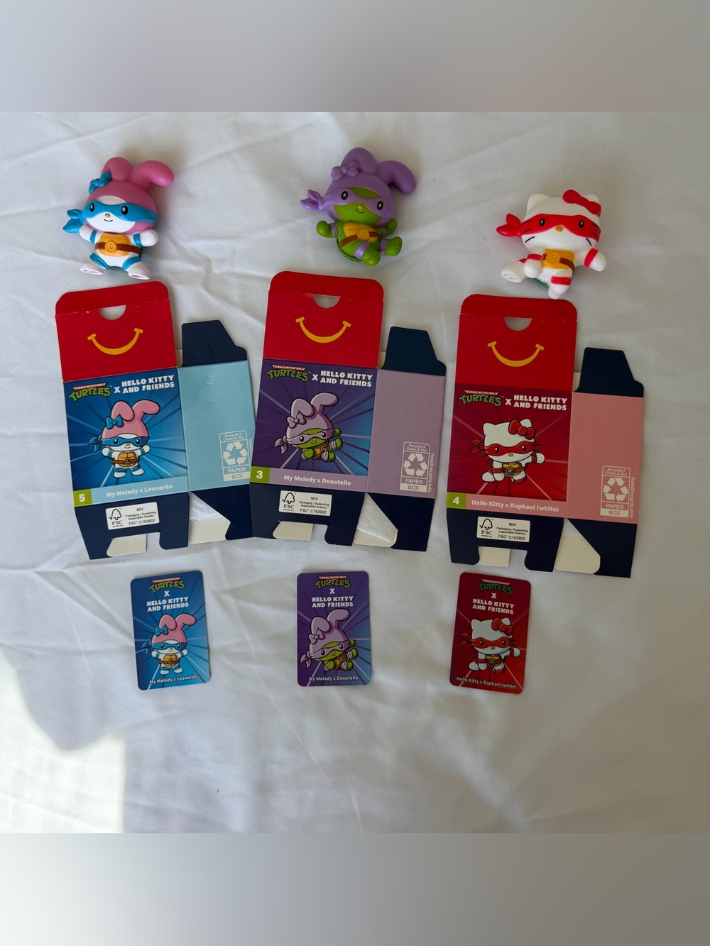 Hello Kitty Ninja Turtles McDonald’s happy meal toys